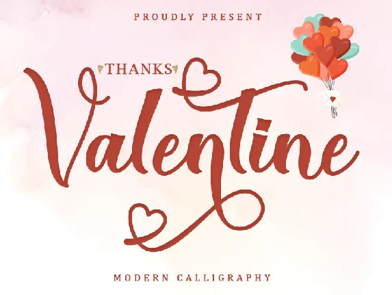 Thanks Valentine - Personal Use font