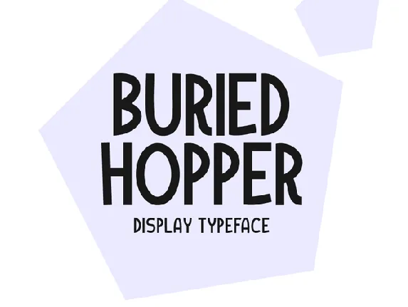 Buried Hopper font