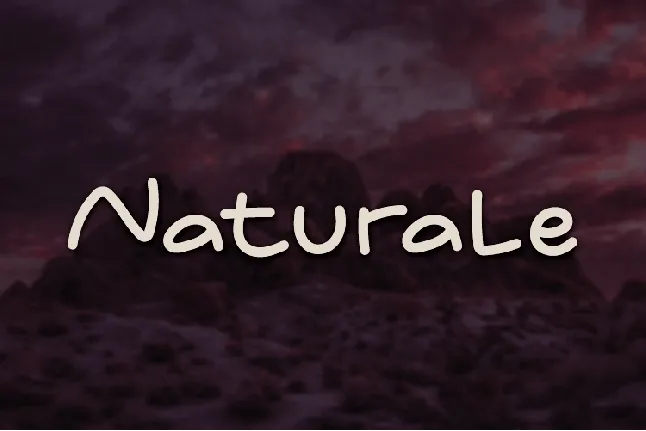 Naturale font