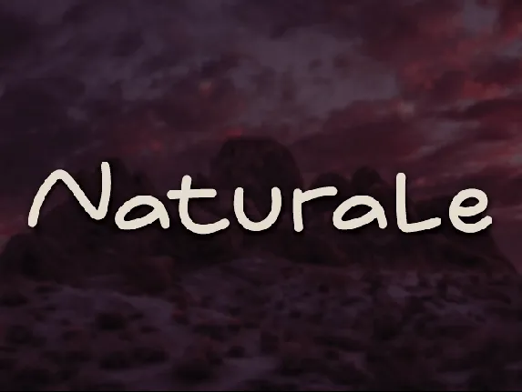 Naturale font