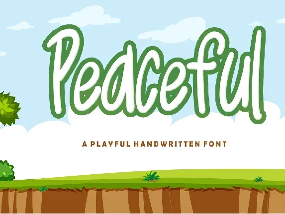 Peaceful - Personal Use font