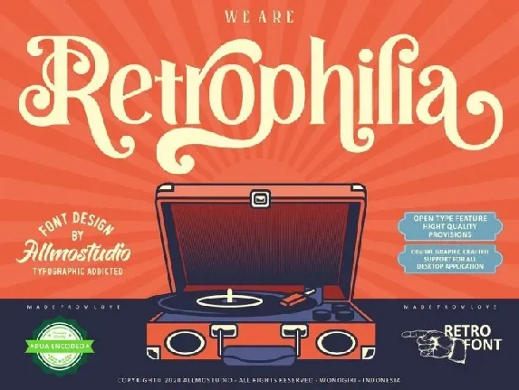 Retrophilia Bold Serif font