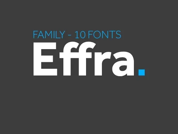 Effra Family font