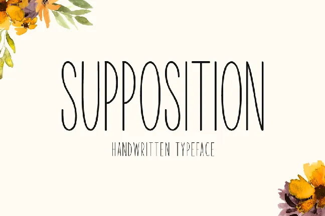 Supposition font