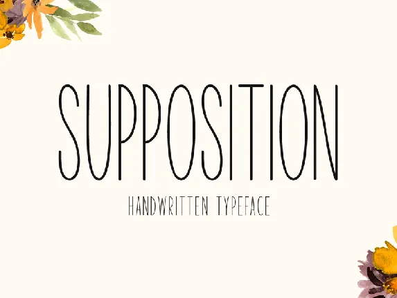 Supposition font