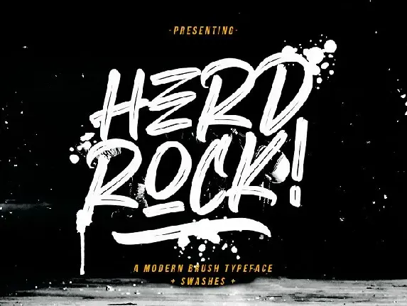 Herdrock Brush font