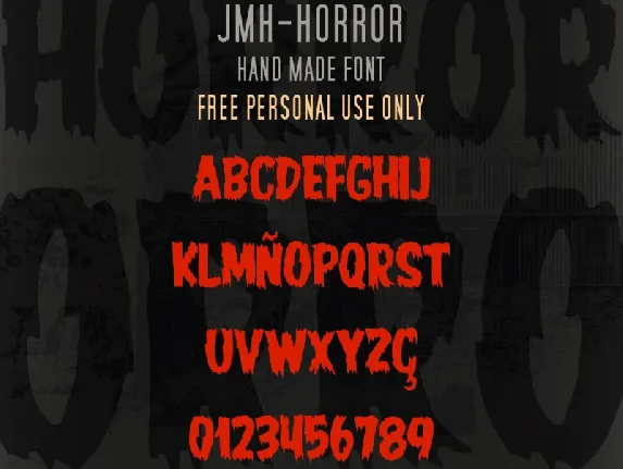 JMH-HORROR font