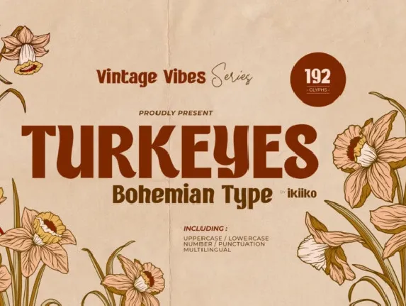 Turkeyes font