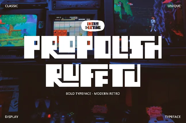 Propolish Rufftu font