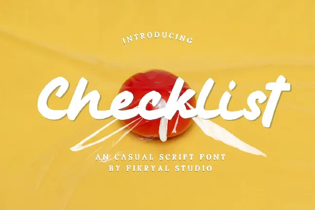 Checklist font