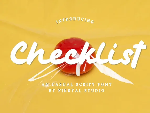 Checklist font