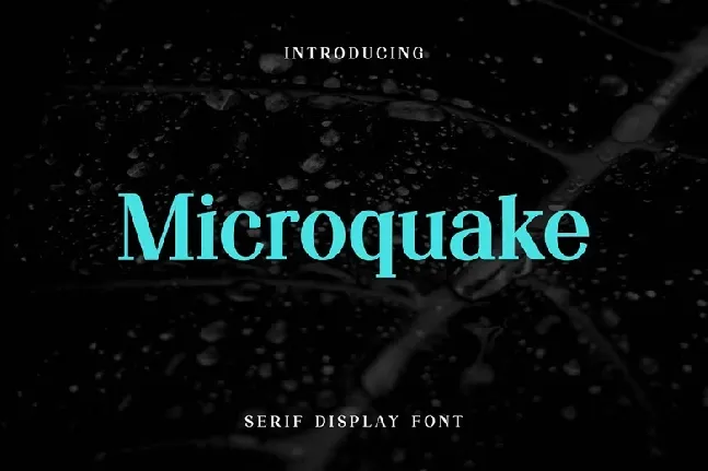 Microquake font