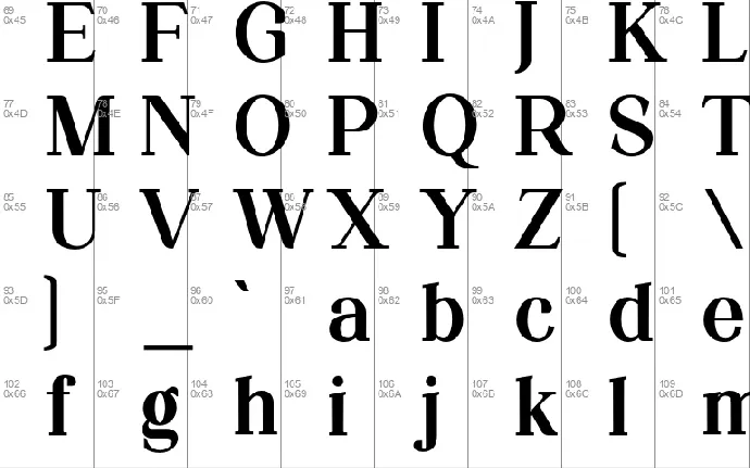 Microquake font