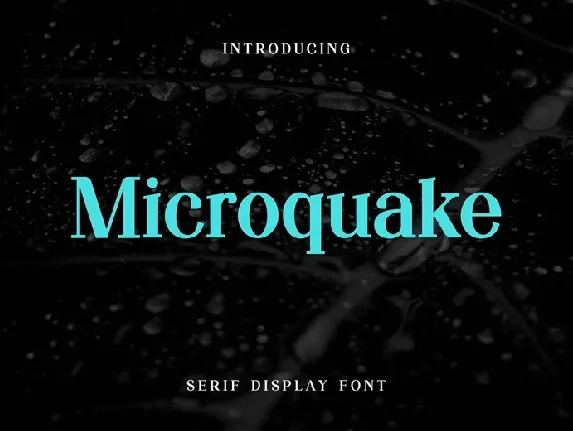 Microquake font