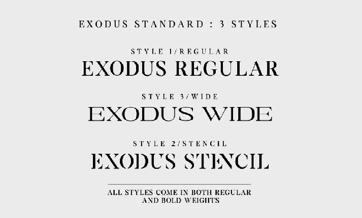 Exodus Free font