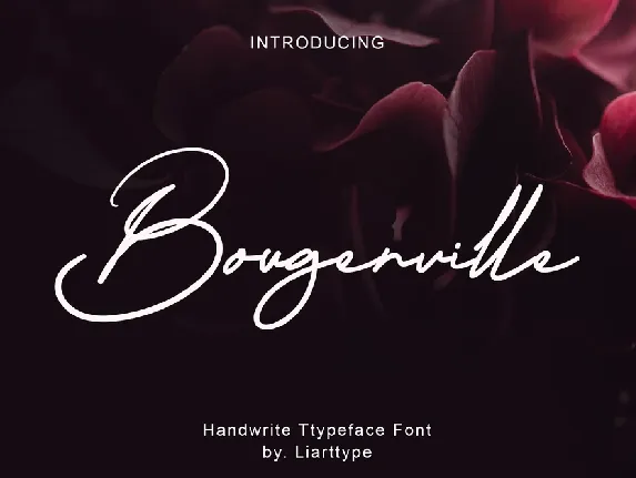 Bougenville font