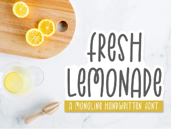 FreshLemonade font