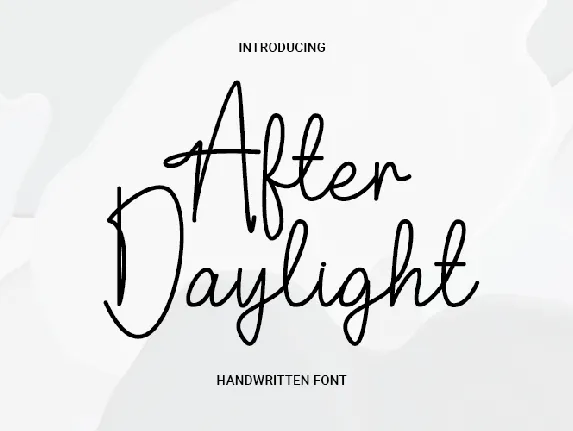 After Daylight font