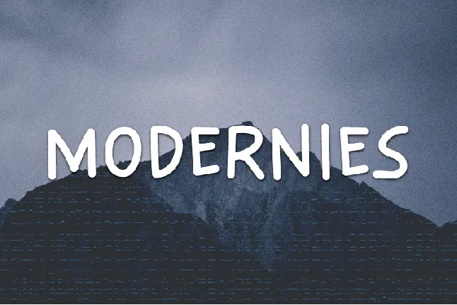 Modernies font