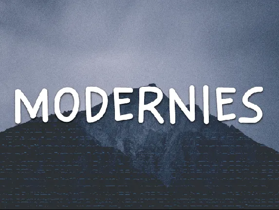 Modernies font