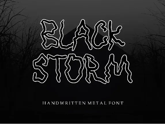 BLACK STORM - Personal Use font