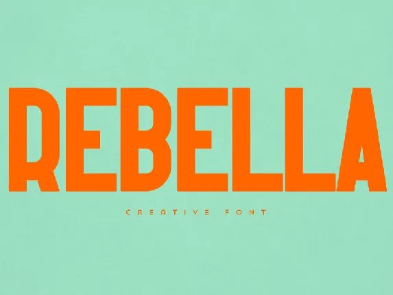 Rebella font