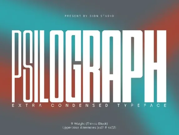 Psilograph Family font