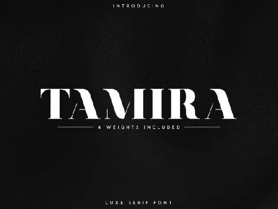 Tamira Typeface font