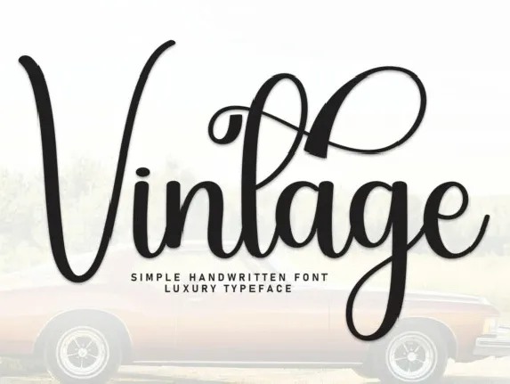 Vintage Calligraphy Typeface font