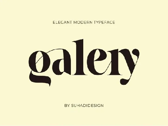 Galery font