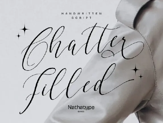 Chatter Filled font