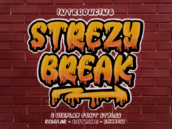 Strezy Break Regular font