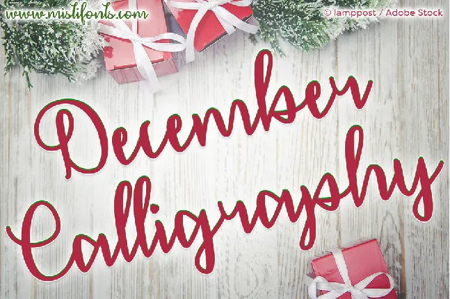 December Calligraphy font