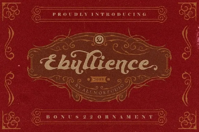 Ebullience Retro Script font