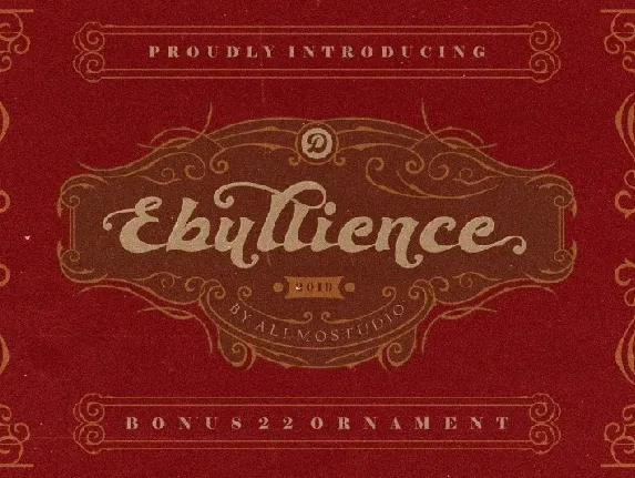 Ebullience Retro Script font