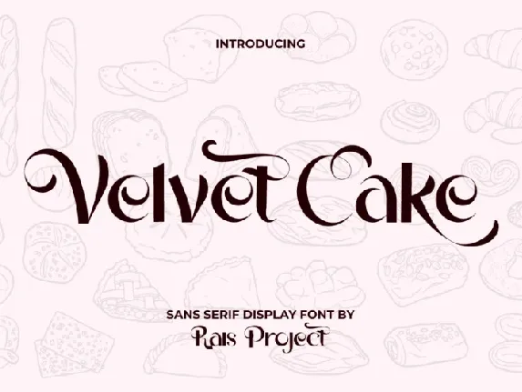 Velvet Cake font