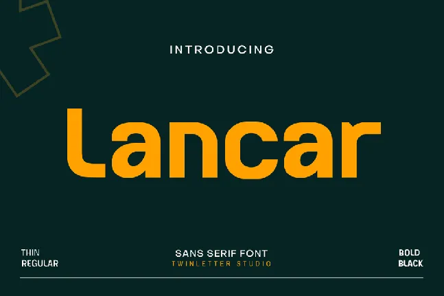 Lancar font