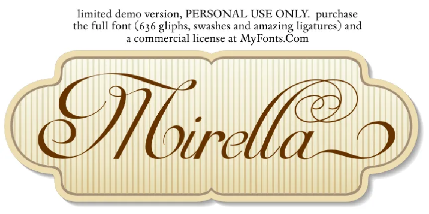 Mirella Script font