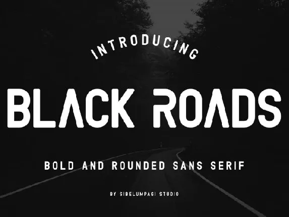 Black Roads Typeface font