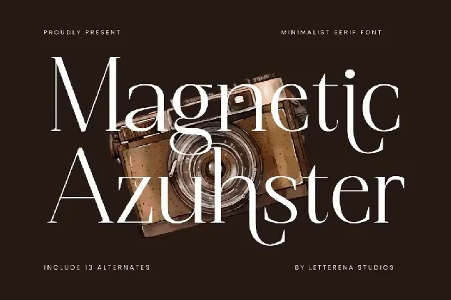 Magnetic Azuhster DEMO font