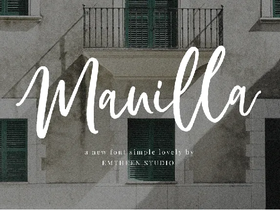 Manilla Script Free font