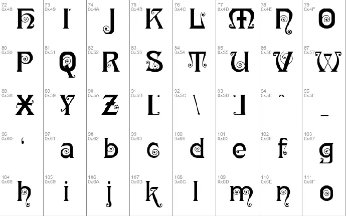 Ringlet font