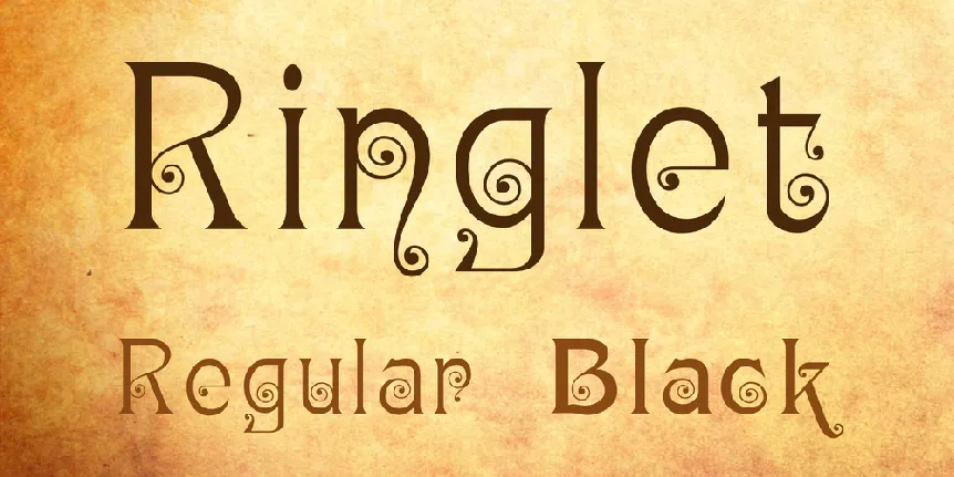 Ringlet font