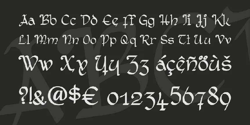 Rostock Kaligraph font