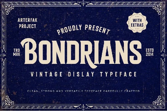 Bondrians font