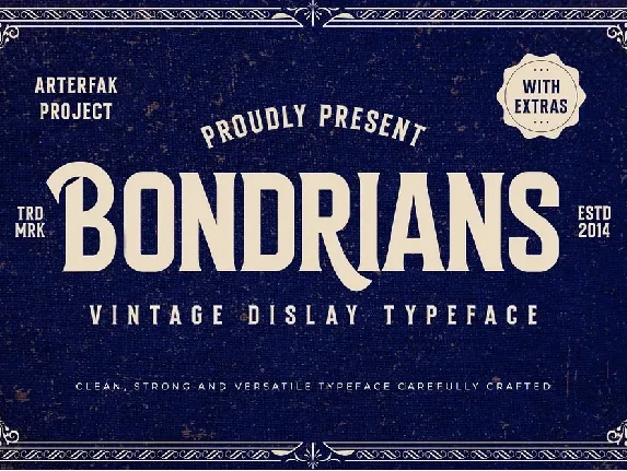 Bondrians font