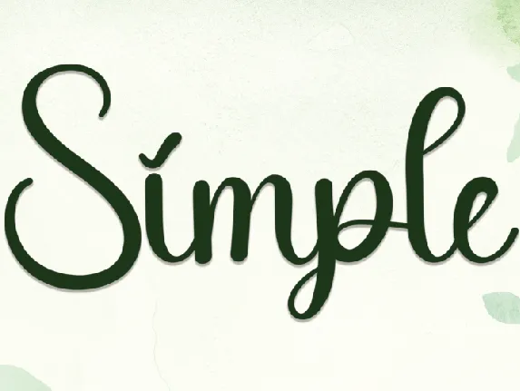 Simple Handwritten Typeface font