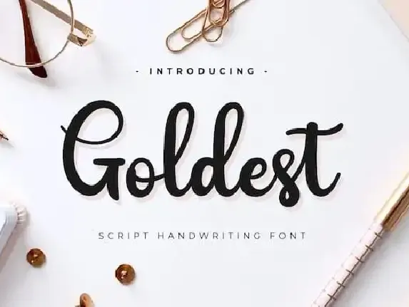 Goldest Script font