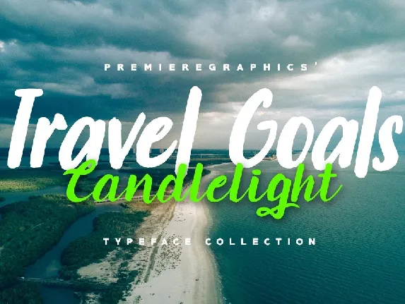 Travel Goals Script Free font