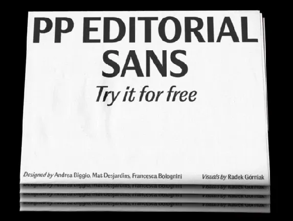 Editorial Sans Family font